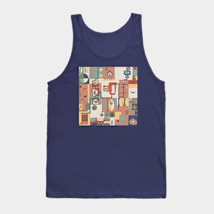 Mid Century Modern All Over Print Tank Top